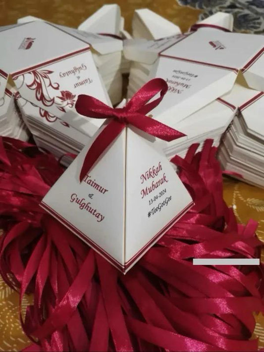 Pyramid Box with two color Printing