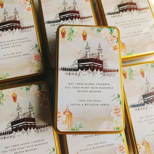 UMRAH MUBARAK TIN BOXES