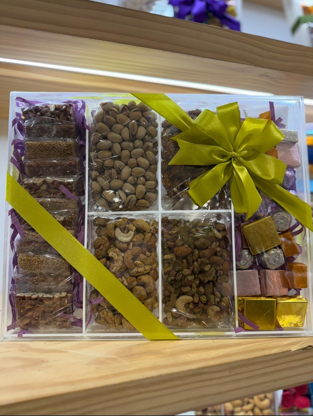 The Grand Selection: Roasted Nuts & Foil-Wrapped Chocolates